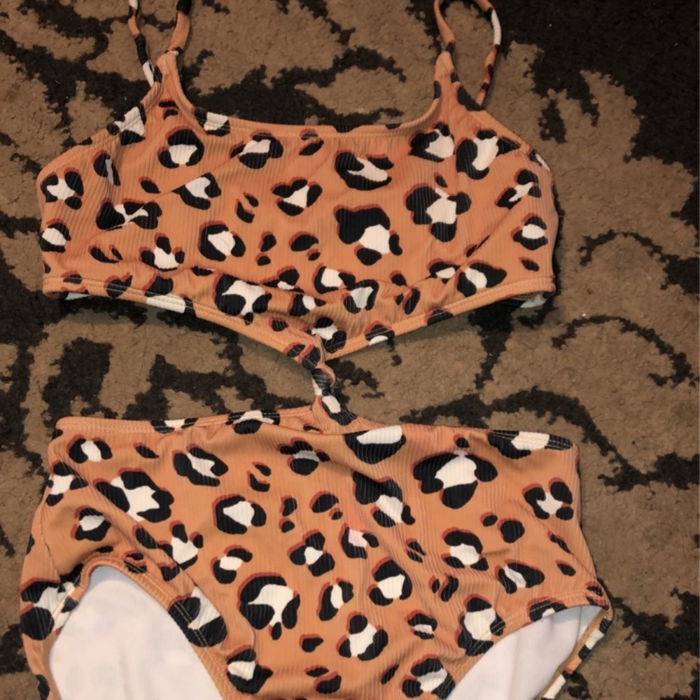 Cheetah print one piece